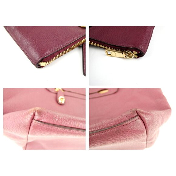 Coach Taylor Wine Leather Shoulder Bag 38312 - Picture 13 of 13